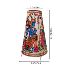 Radha Devi Dance Leather Puppetry Lamp Shade | Bed Lamp