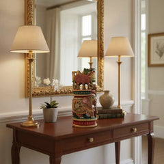 Handcrafted Wooden Elephant Ambari Pallaki | Colorful Hand-Painted Art maruthi handicrafts