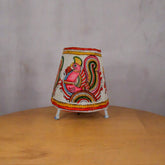 Peacock Design in Leather Shadow Puppetry – Ethnic Home Decor | Bed Lamp Leather Paintings