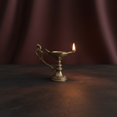 Handcrafted Hanging Brass Peacock Diya – Traditional Mayil Oil Lamp with Link Chain Brass Artwork