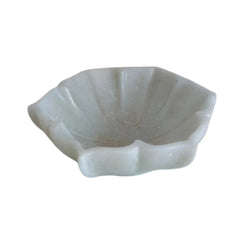 Handcrafted White Marble Flower Bowl – Decorative Urli & Serving Bowl Marble