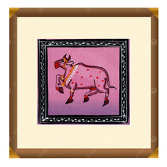 Sacred Cow – Symbol of Prosperity and Devotion Pichwai Painting Paintings