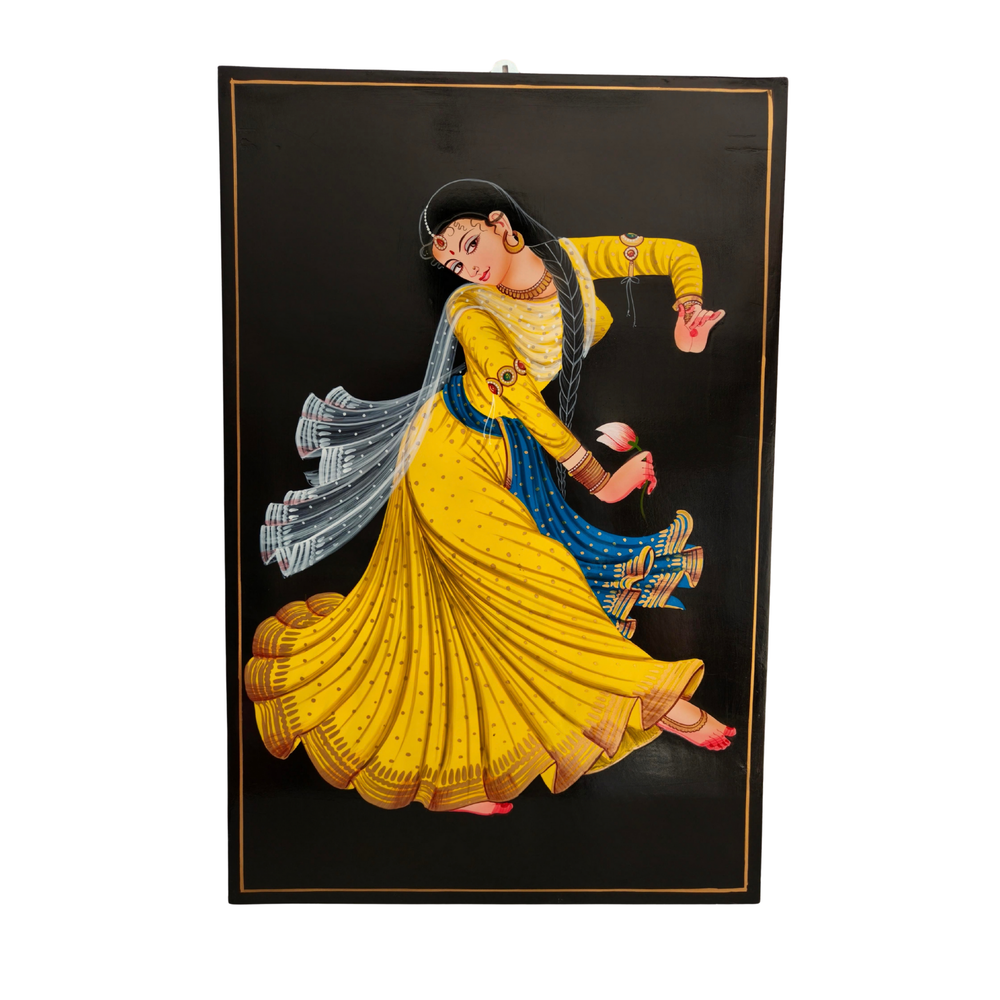 Elegant Kathak dancer in Nirmal art