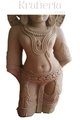 Ancient Indian Sandstone Sculpture of a Divine Being (Deva/Gandharva) Sand Stone