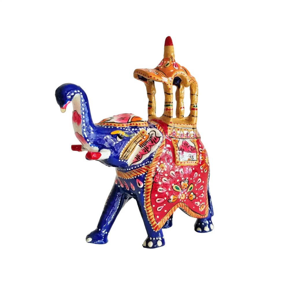 Hand-Painted Ambari – Intricate Decorative Artwork Metal Decorative