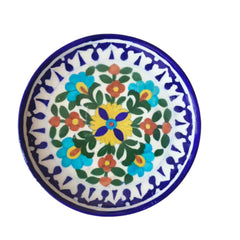 Hand-Painted Mandala Floral Wall Plate Pottery