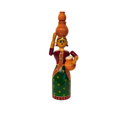 Etikoppaka Wooden The Double Pot Water Carrier