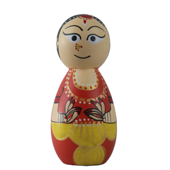 Non toxic finish wooden women dolls