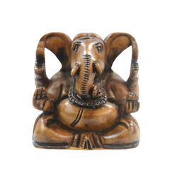 Hand-Carved Wooden Lord Ganesha Idol – Traditional Home Decor