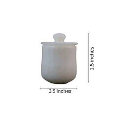 Handcrafted Marble Container – Stylish Storage Jar Marble Soft Stone