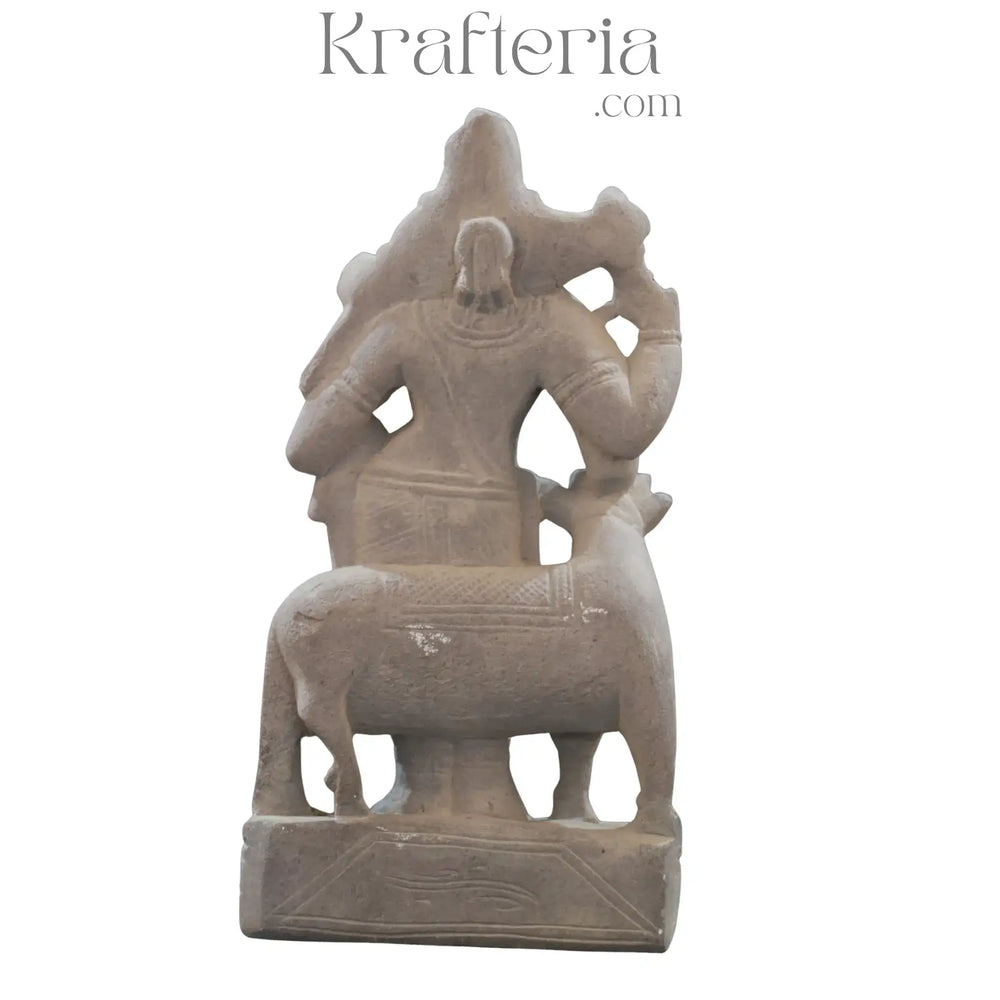 Arthanareeswara Sculpture-Divine Unity of Shiva and Parvati Soft Stone