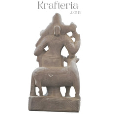 Arthanareeswara Sculpture-Divine Unity of Shiva and Parvati Soft Stone