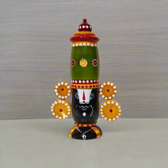 Authentic Turned Wood Etikoppaka Venkateswara Decorative Piece Etikoppaka Lacquerware
