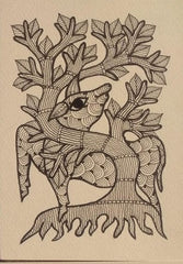 Abstract Tree & Roots Line Art Drawing | Hand-Drawn Nature Illustration Paintings