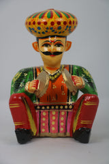 Hand-Painted Wooden Musician Figurines – 6-Piece Decorative Set