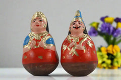 Golu King and Queen Dolls – Traditional Thanjavur Handcrafted Set Alagu Sundaram