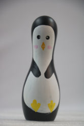 Penguin Bowling Pin Set – Handpainted with Non-Toxic Colors