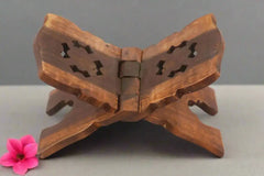 Handcrafted Rosewood Book Reader Stand – Elegant Desk Accessory Rose Wood Book Stands