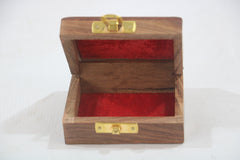 Wooden Jewelry Storage Box – Carved & Polished Finish