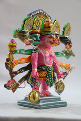 Handcrafted Panchamukhi Hanuman – Spiritual Decor for Protection & Power