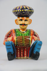 Hand-Painted Wooden Musician Figurines – 6-Piece Decorative Set