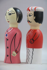 Adorable Couple Toy Dolls – Non-Toxic & Kid-Safe Colors Wooden Lacquerware&toys