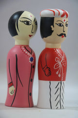 Adorable Couple Toy Dolls – Non-Toxic & Kid-Safe Colors Wooden Lacquerware&toys