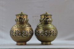 Iron Antique Dhoop Dani Pot Light Candle Holder