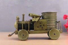 Iron Hand Painted Train Pen Stand