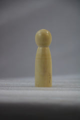 Natural Wooden Peg Doll – Plain & Ready for Your Creativity