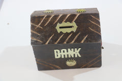 Wooden Kiddy Bank – Handcrafted Coin Saving Box for Kids