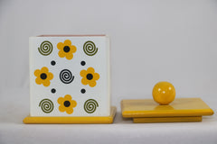 Channapatna Wooden Floral Jar – Elegant Handmade Wooden Box