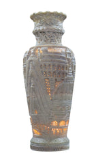 Decorative Flower Vase Lamp – Intricate Jali Carving Inspired by Kashi Temples Bachcha Lal