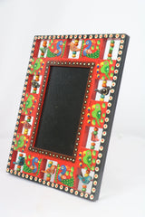 Handcrafted Wooden Parrot Photo Frame – Colorful Decorative Wall Accent Balaji varanasi