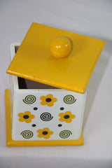 Channapatna Wooden Floral Jar – Elegant Handmade Wooden Box