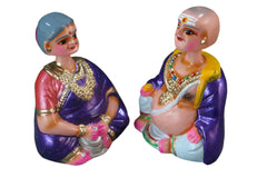 Traditional Thanjavur Dolls – Handcrafted South Indian Golu Figurines Alagu Sundaram