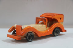 Vintage Style Wooden Car – Decorative Accent Piece