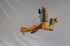 Sanjeevani Flight – Wooden Hanging of Flying Hanuman