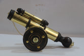 Brass Firangi Cannon on Wooden Base – Decorative Tabletop Showpiece