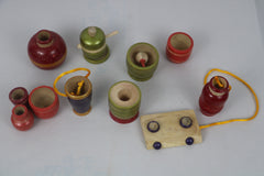 Mini Wooden Kitchen Toy Set – Role Play Set for Children