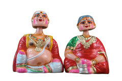 Traditional Thanjavur Dolls – Handcrafted South Indian Golu Figurines Alagu Sundaram