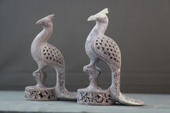 Jali Art Peacock Pair – Handmade Decorative Figurines for Gift & Display