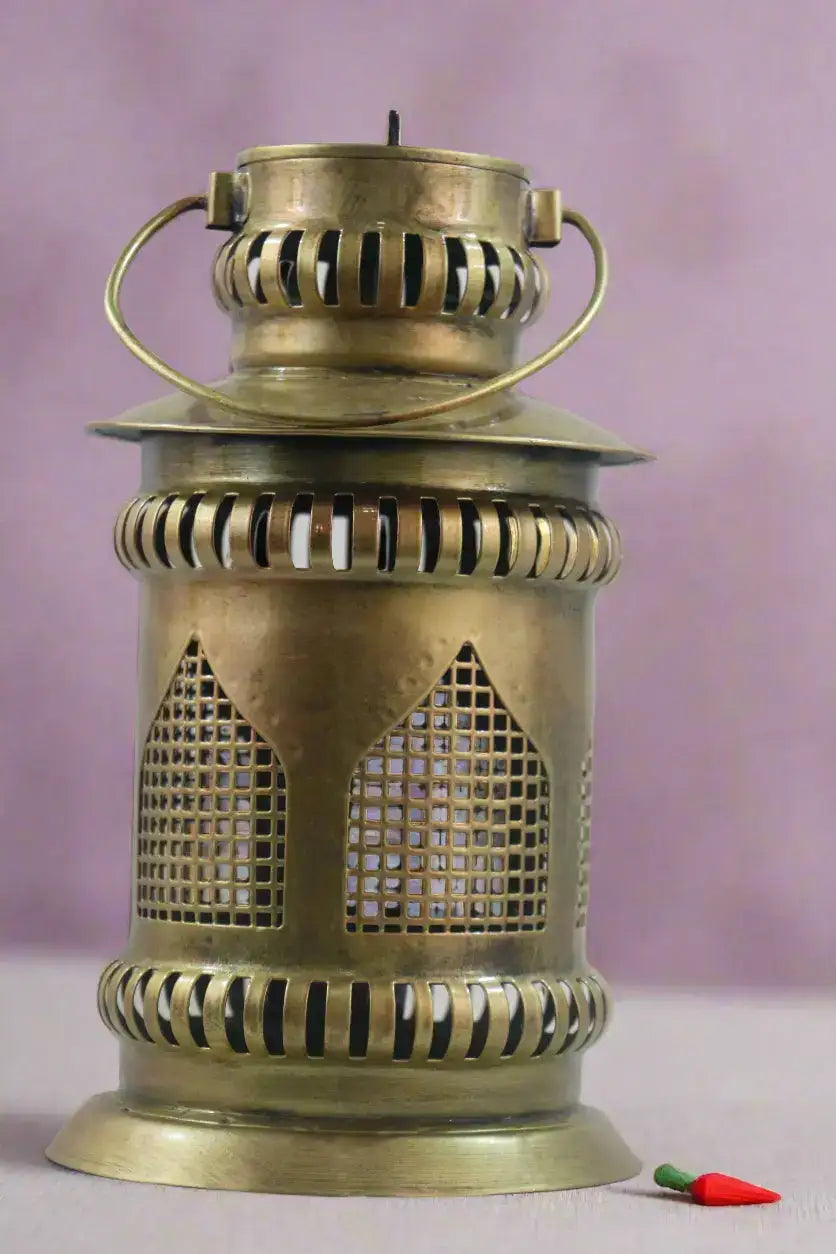 Iron Golden Jaisalmer Lantern Candle Holder Accessories