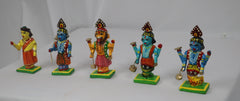 Divine Dasavatharam Idol Set – 10-Piece Handcrafted Hindu God Collection