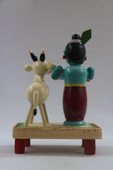 Chennapattnam Wooden Krishna and Cow – Perfect Spiritual Gift