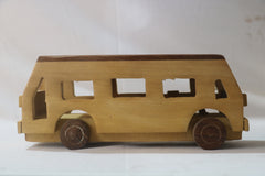 Wooden Bus Toy for Kids – Handcrafted & Safe Play Vehicle