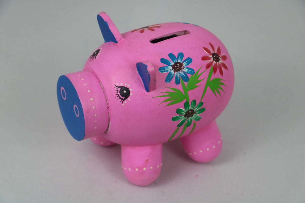 Colorful Wooden Piggy Bank – Savings Box for Children Balaji varanasi