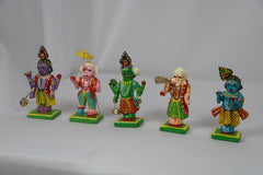 Divine Dasavatharam Idol Set – 10-Piece Handcrafted Hindu God Collection