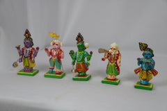 Divine Dasavatharam Idol Set – 10-Piece Handcrafted Hindu God Collection Balaji varanasi