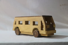 Wooden Bus Toy for Kids – Handcrafted & Safe Play Vehicle Wooden Toys